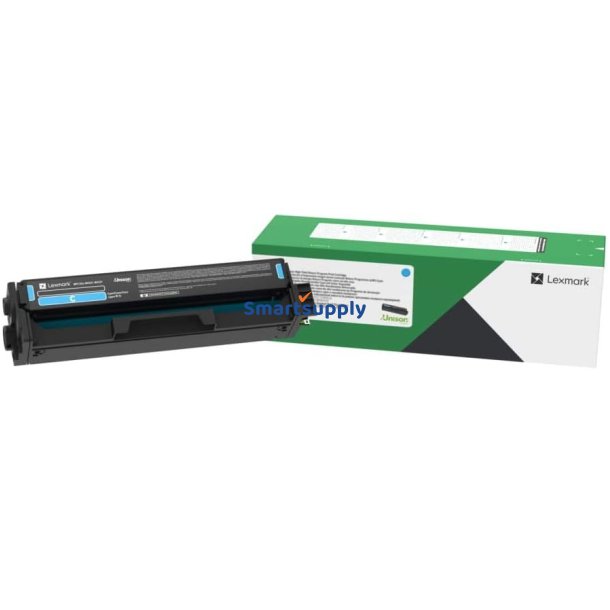 Lexmark 20N20C0 Cyan toner 1.500 sider original