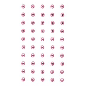 Lyserde rhinsten selvklbende bagside 5mm, 50 stk