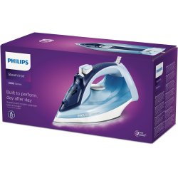 Philips 5000 series DST5030/20 strygejern Dampstrygejern SteamGlide Plus strygesl 2400 W Bl