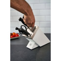 Zwilling Four Star 35148-207-0 Kkkenkniv/Bestikblok St 7 Stk Hvid