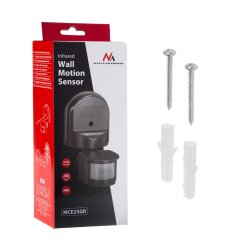 Maclean Vgmonteret 180&deg; Bevgelses- Og Skumringssensor, 1200 W Max, Gr