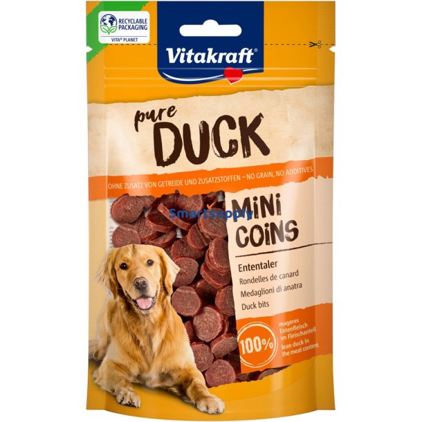 Vitakraft Duck Mini Coins - Hundegodbid - 80G