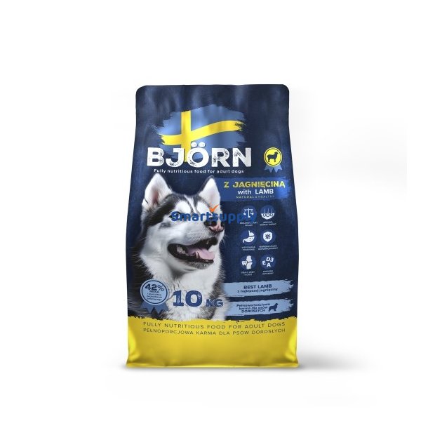 BJORN with lamb - trfoder til hunde - 10kg