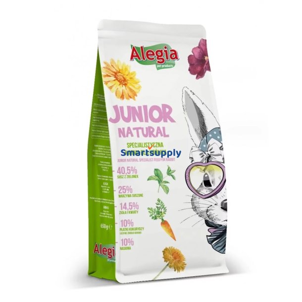 Alegia Junior Natural - Kaninfoder - 650G