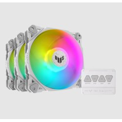 ASUS TUF GAMING TF120 ARGB WHITE EDITION 3IN1 Luftkler 12 cm Hvid 3 stk