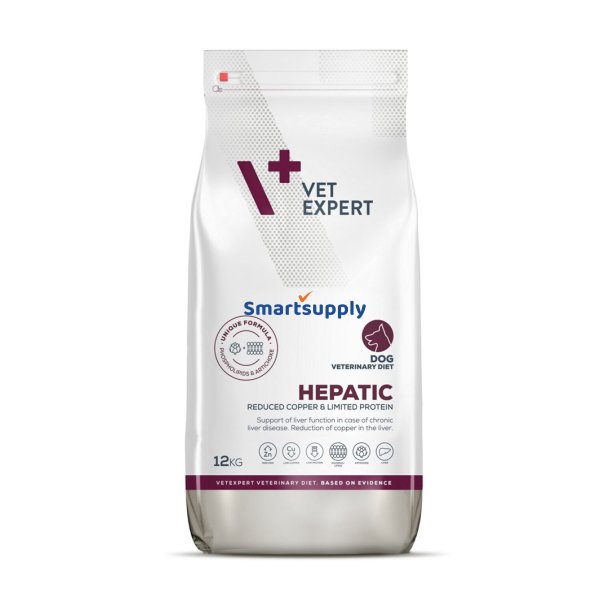 VET EXPERT Veterinary Diet Hepatic Dog - trfoder til hunde - 12kg