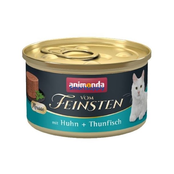 ANIMONDA Vom Feinsten Mousse Kylling og Tun - vdfoder til katte - 85 g