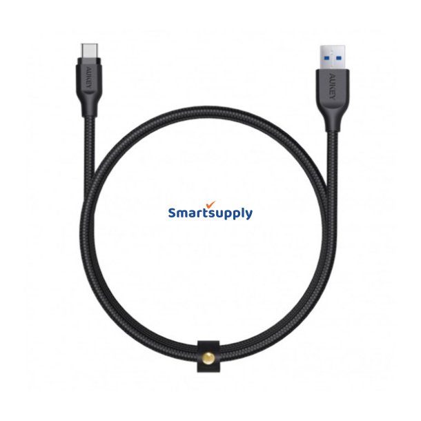 Aukey Kabel Usb-A - Usb-C, 5Gbps, Qc 15W, Flett, 2M