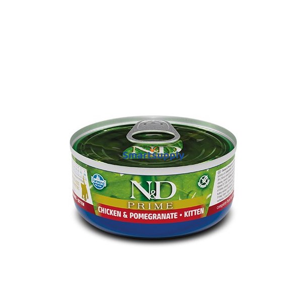 Farmina N &amp; D Cat Prime Kylling &amp; Granatblekilling - Vdfoder Til Katte - 70 G