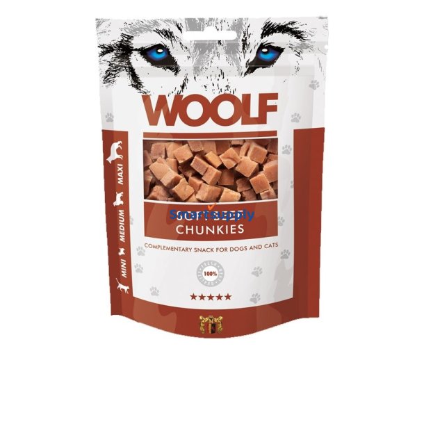 Woolf Soft Beef Chunkies - Hunde- Og Kat Godbid - 100G