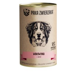 PAKA ZWIERZAKA Beef and herring - vdfoder til hunde - 400g