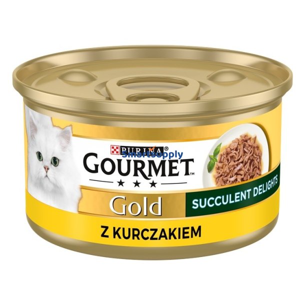 PURINA Gourmet Gold Succulent Delights Chicken - vdfoder til katte - 85g