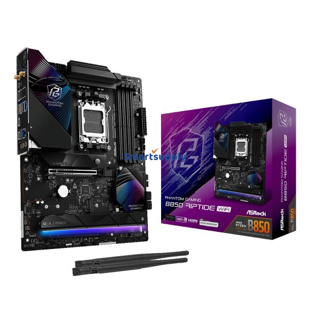 Asrock Phantom Gaming B850 Riptide WiFi AMD B850 Sokkel AM5 ATX