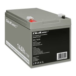 Qoltec 53045 AGM-batteri | 12V | 14Ah