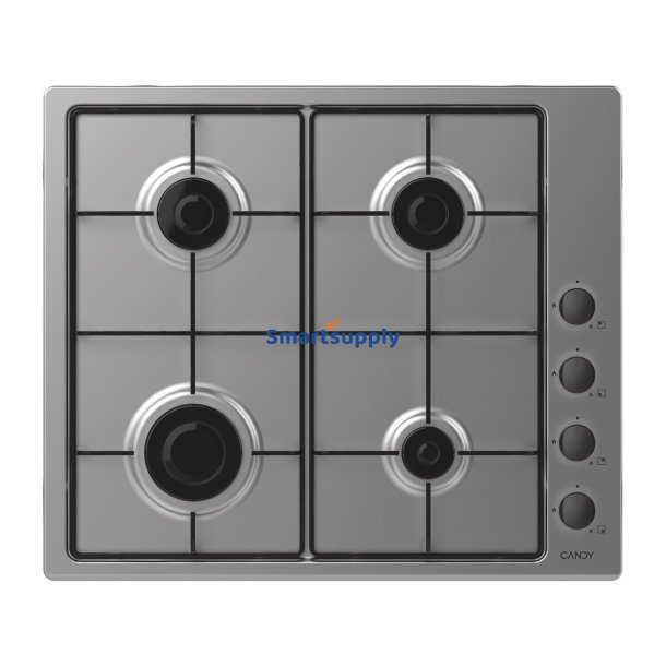 Candy Smart Chw6lbx/4U Rustfrit Stl Indbygget 60 cm Gas 4 Zone(R)