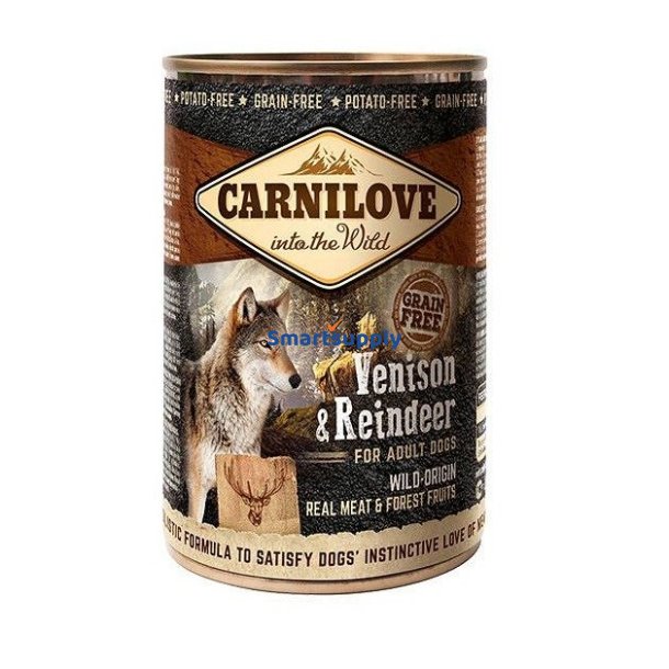 Carnilove Wild Wet Vildt &amp; Rensdyr - Vdfoder Til Hunde - 400G