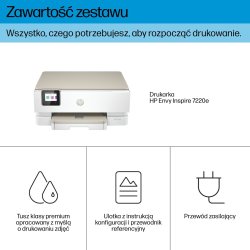 Hp Envy Inspire 7220E Trdls Alt-I-En Farveprinter, Instant Ink, Kopimaskine, Scanner
