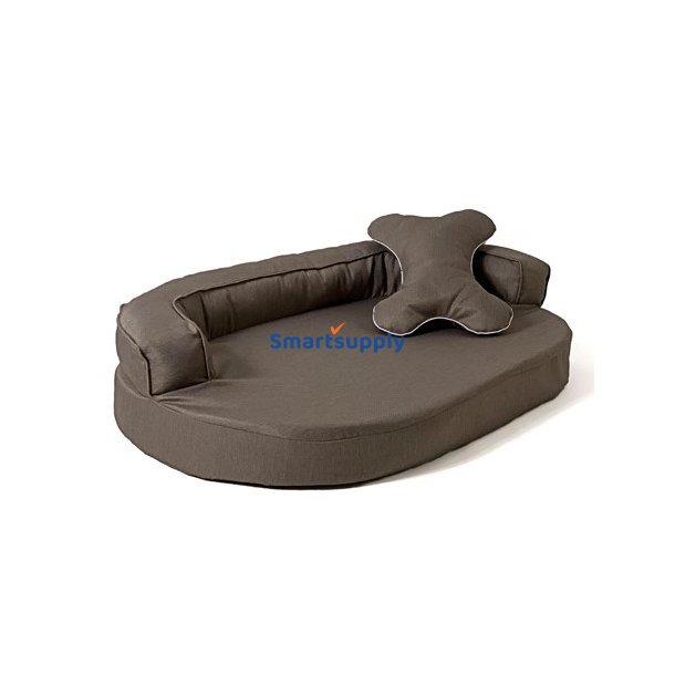 Go Gift Oval Sofa - Kledyrsseng Brun - 100 X 65 X 10 cm