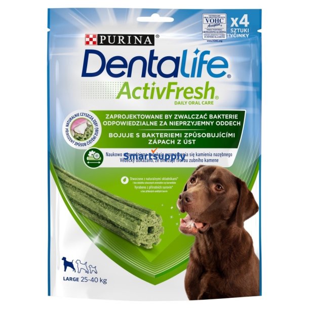 PURINA Dentalife Active Fresh Large - Dentalsnack til hunde - 142g