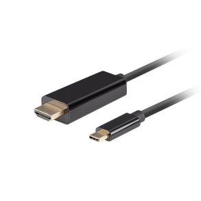 LANBERG KABEL USB-C(M)->HDMI(M) 1M 4K 60HZ SORT