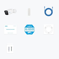 Reolink P320 - 5Mp Poe IP Udendrs Sikkerhedskamera Med Person-/Kretjsdetektion Understtter Op Til 256Gb Microsd-Kort.