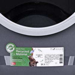 DIAMENTIQ BAYA light grey/dark grey -  kattebakke - 55,5 x 40 x 38,7 cm