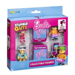 Stumble Guysxbarbie Figurer 6 Pack Deluxe Box Ver.A