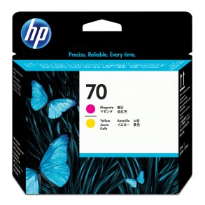 HP 70 Magenta & Gul printhoved original