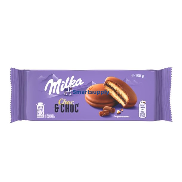 Milka Choc &amp; Choc Cookies 150g - 12 stk