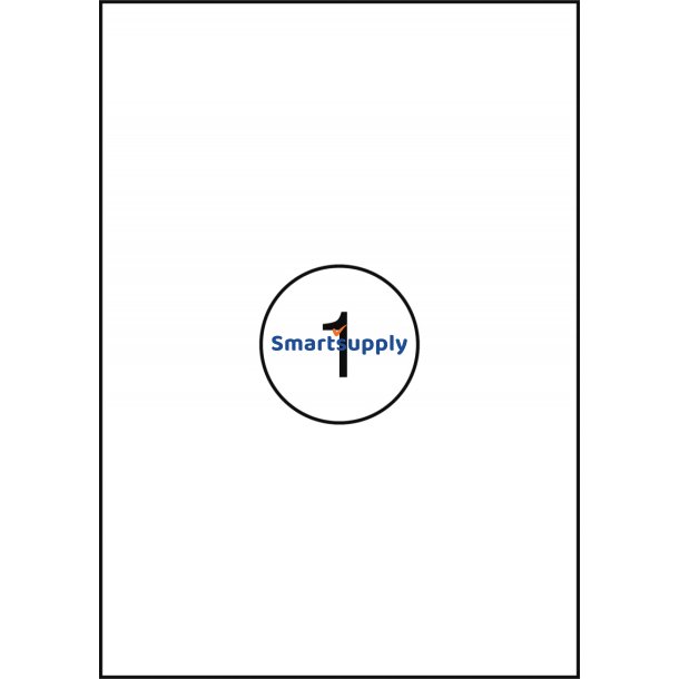 Multi labels print selv 1 pr. ark 210x297mm - 100 ark