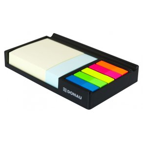 Multi organizer inkl. sticky notes 164 x 104 mm - sort