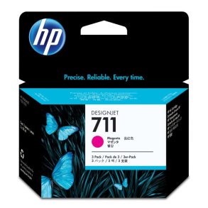 Multipack 3 stk HP 711 Magenta bl�kpatron 29ml original