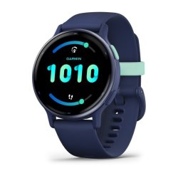 Garmin Vivoactive 5 3,05 cm (1.2") AMOLED 42 mm Digital 390 x 390 pixel Berringsskrm Bl Wi-Fi GPS (satellit)