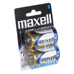 Maxell Batteri Alkalisk Lr20 2 Stk