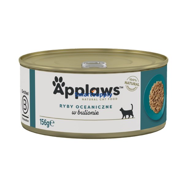 Applaws Havfisk I Bouillon - Vdfoder Til Katte - 156G