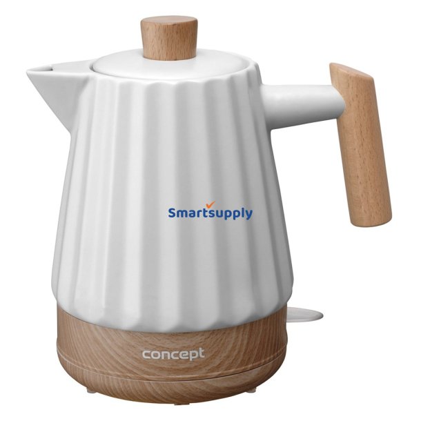 Concept RK0090 Keramisk elkedel 1,5 l Hvid