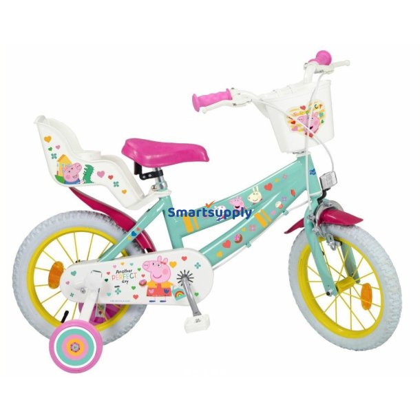 Brnecykel 14" Peppa Pig grn 1498 TOIMSA