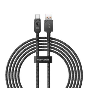 Baseus Unbreakable USB A til USB C-kabel 2 m 100 W Sort