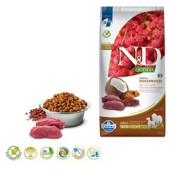 FARMINA N&D Quinoa Dog Skin&Coat Venison&Coconut Adult Medium&Maxi - trfoder til hunde - 7 kg