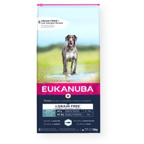 EUKANUBA Grain Free Large Breed - trfoder til hunde - 12 kg