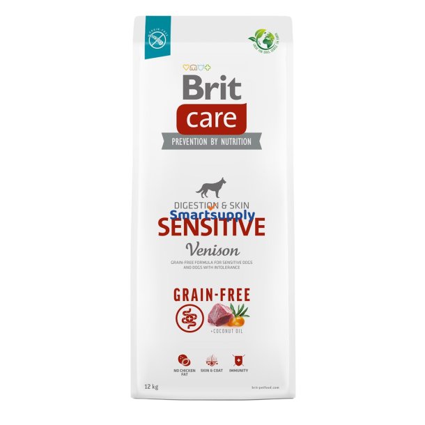 Brit Care Sensitive Vildt - Trfoder Til Hunde - 12 Kg