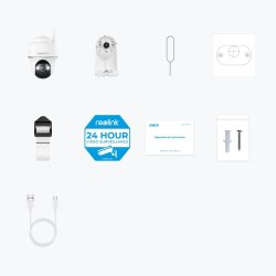 Reolink Argus Series B440 - 4K Udendrs Batterikamera, Pan &amp; Tilt, Person-/Kretjs-/Dyreregistrering, Farve Nattesyn