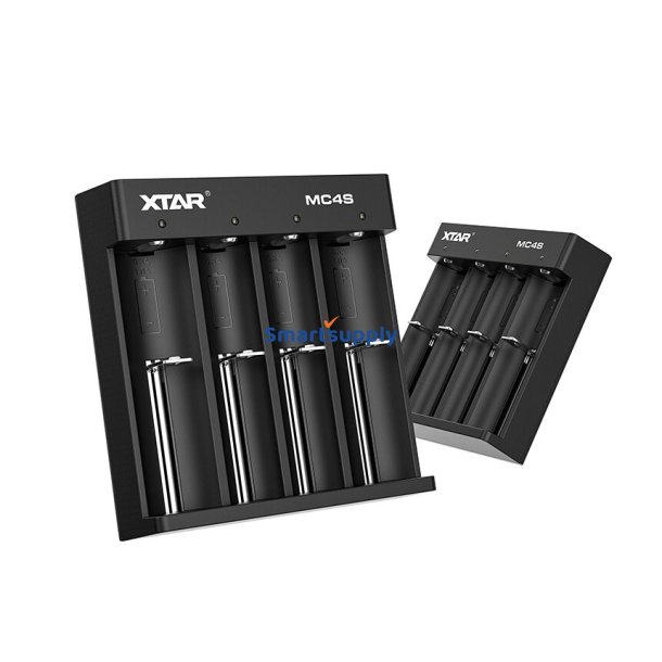 Batterioplader Til Cylindriske Lithium-Ion Batterier18650 / Nimh Xtar Mc4s