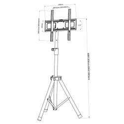 Techly Universal Floor Tripod Stand Til 17-60" Tv