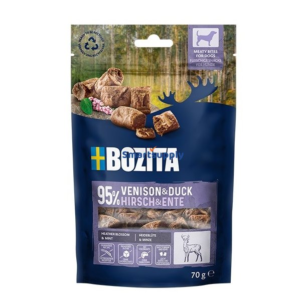 Bozita Kdbid Vildt Og And - Hundegodbid - 70G