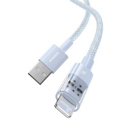 Baseus Gem USB til IP 2.4A hurtigopladningskabel 2 m Bl