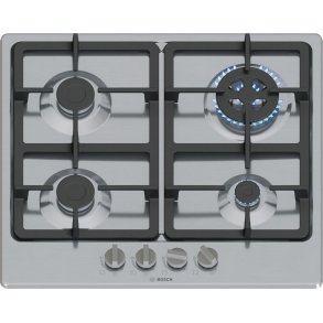 Bosch Serie 4 PGH6B5K90 kogeplade Rustfrit stl Indbygget 60 cm Gaskomfur 4 zone(s)