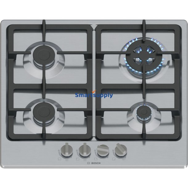 Bosch Serie 4 Pgh6b5k90 Kogeplader Rustfrit Stl Indbygget 58 cm Gas 4 Zone(R)
