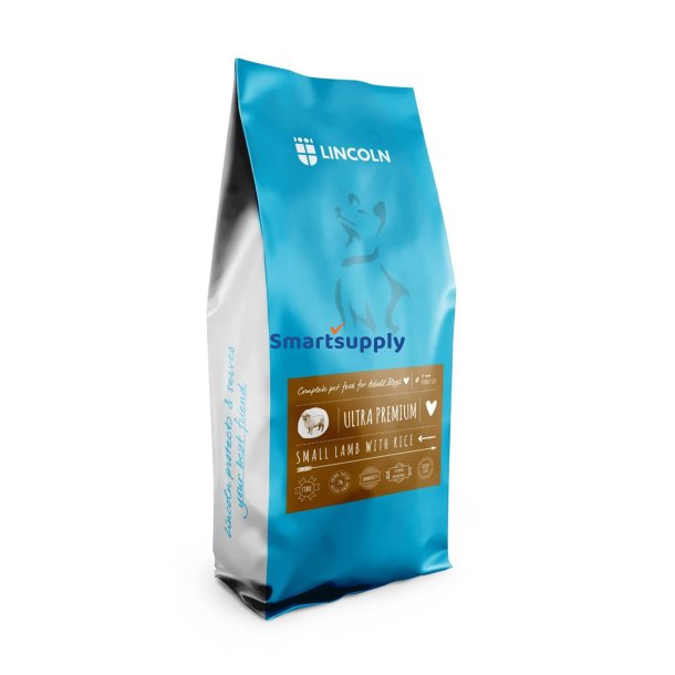 LINCOLN Ultra premium Adult Small Lamb with rice - trfoder til hunde - 12kg