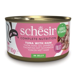 SCHESIR in jelly Tuna with ham - vd kattefoder - 85 g